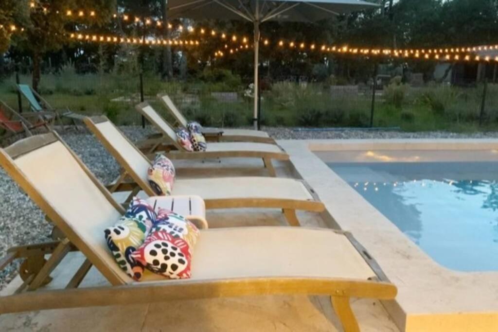 Gite Dans Les Pins Avec Piscine Mazan Exterior foto